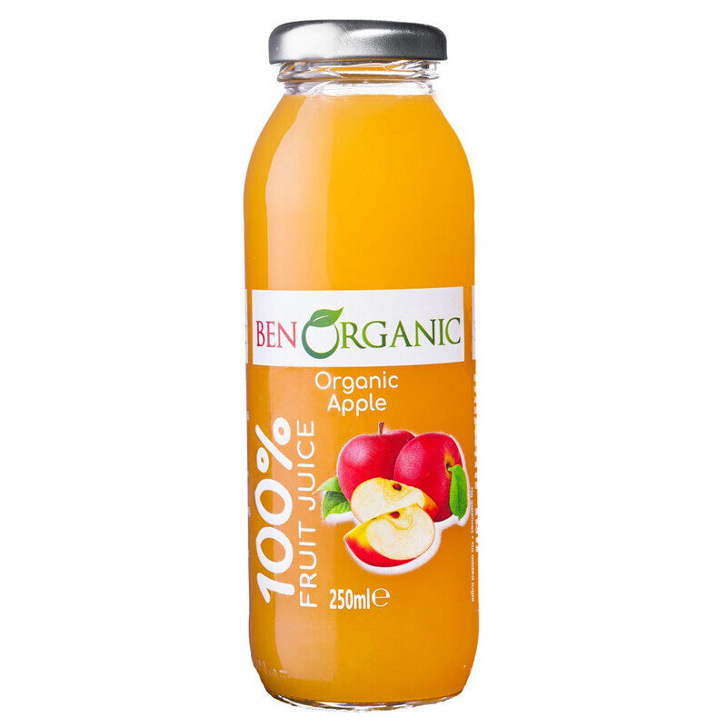 

Ben Organic Organic Apple Juice Glass Bottle 250 ml