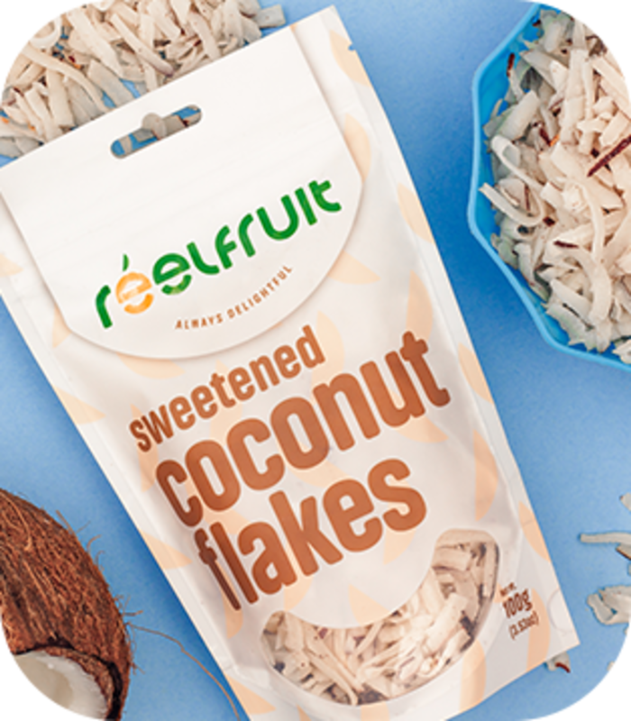 

Reelfruit Sweetened Coconut Flakes, 100g