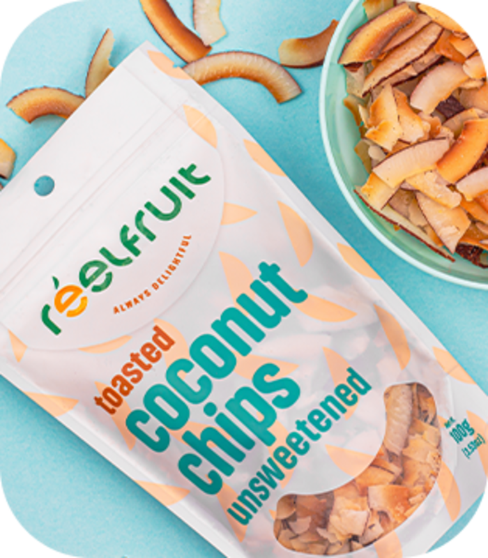 

Reelfruit Unsweetened Coconut Chips, 100g