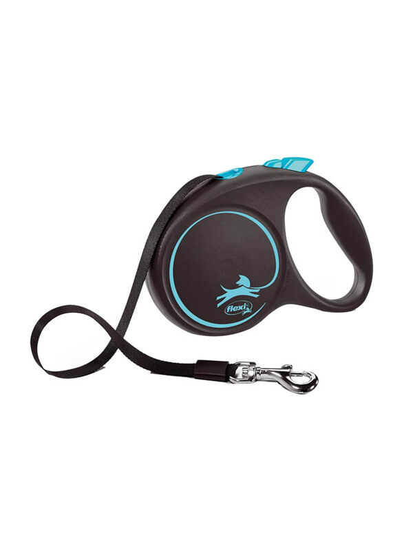 

Flexi 5-Meter Design Tape Dogs Leash Cord, Large, Black/Blue