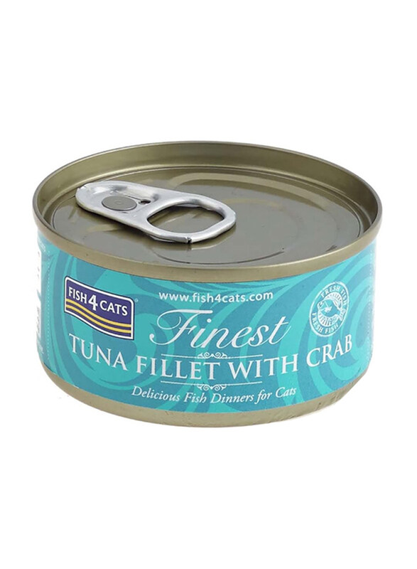 

Fish4Cats Tuna Fillet with Crab Cats Wet Food, 70g