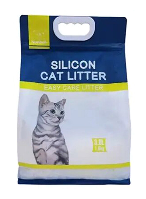 

Nunbell Lemon Silicon Cat Litter, 3.8Kg, White