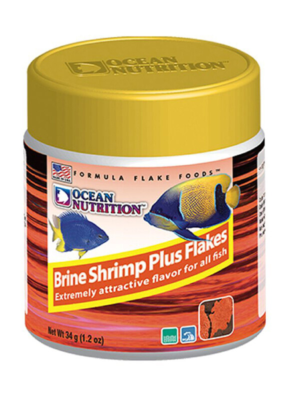 

Ocean Nutrition Brine Shrimp Plus Flakes Fish Dry Food, 34g