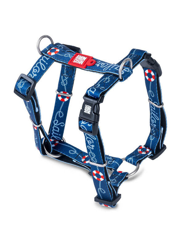 

Max & Molly URBAN PETS Sailor Dog H-Harness, Extra Small, Multicolour