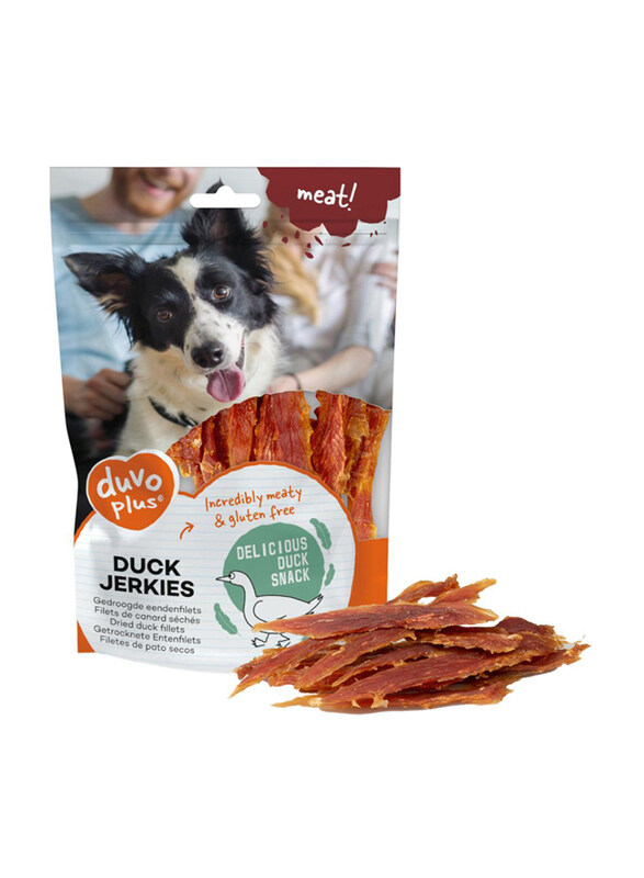 

Duvo Plus Delicious Duck Jerkies Incredibly Meaty Dry Dog Treats, 100g