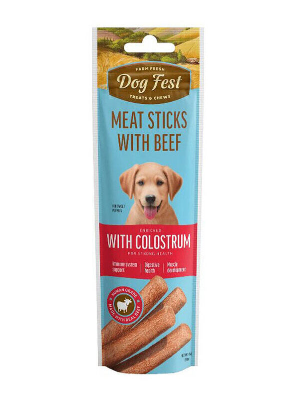 

Dog Fest Beef Stick With Colostrum Treats Dog Dry Food, 45g