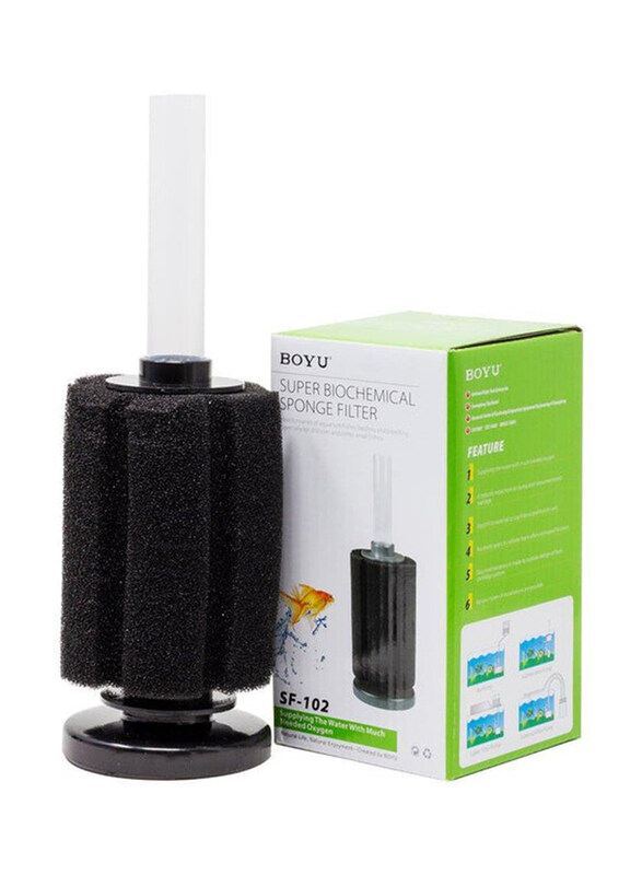 

Boyu Biochemical Spong Filter, SF-102, Black