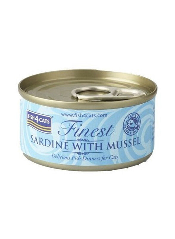 

Fish4Cats Finest Sardine with Mussel Cat Wet Food, 70g