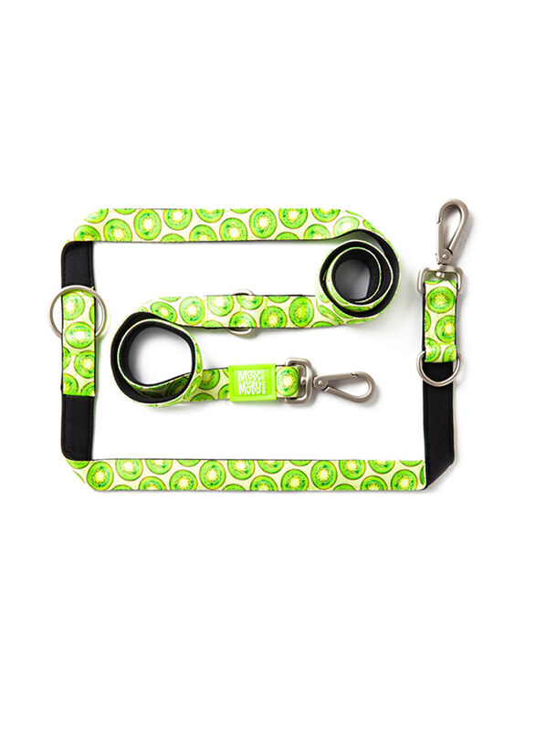 

Max & Molly URBAN PETS 200cm Kiwi Multi Function Leash, Large, Green