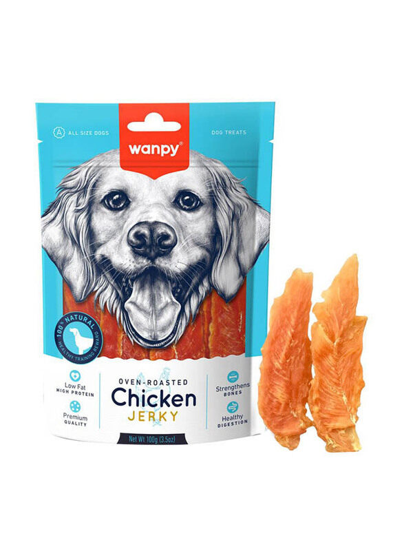 

Wanpy Oven-Roasted Chicken Jerky Dogs Dry Food, 100g