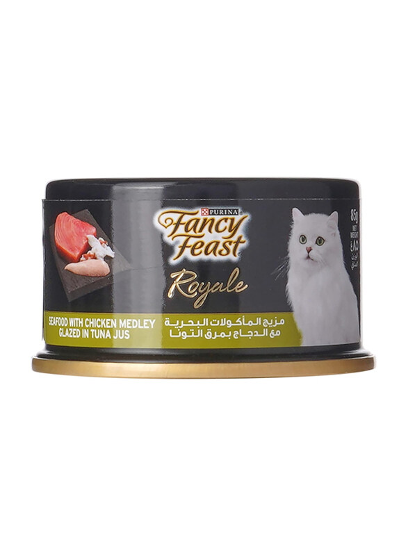 

Purina Fancy Feast Royale Medley With Seafood &Chicken Cat Wet Food, 85g