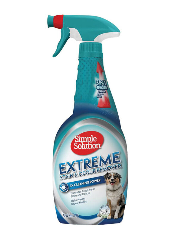 

Simple Solution Extreme Pet Stain & Odor Remover, 32oz, Blue