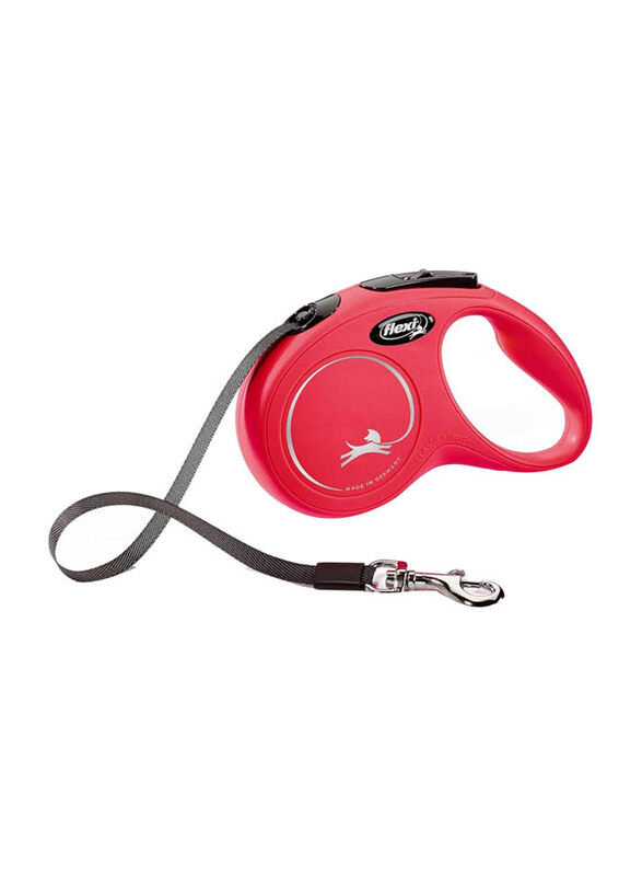 

Flexi 5-Meter New Classic Tape for Dogs, Small, 15kg, Red