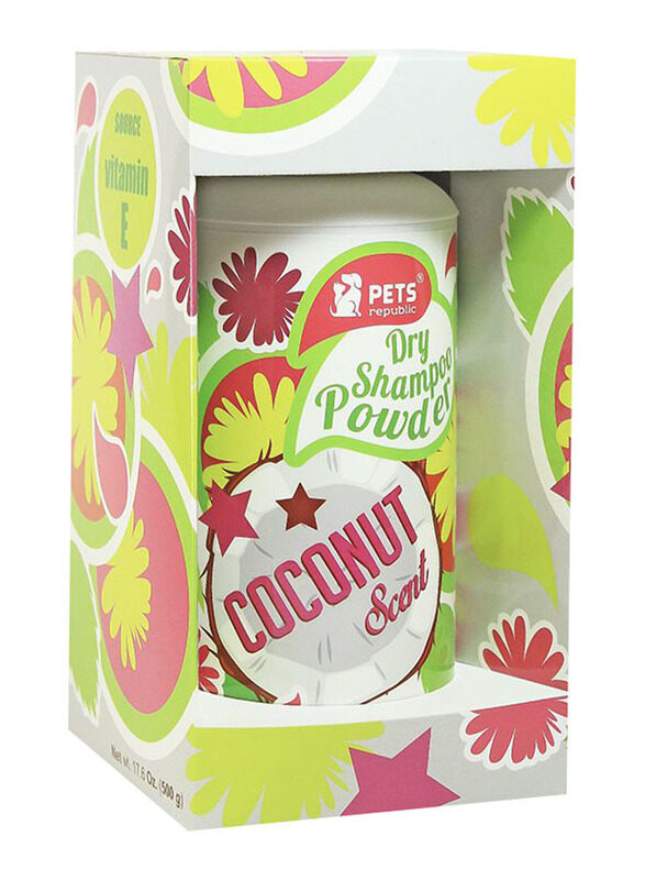 

Pets Republic Coconut Dry Powder Shampoo, 500gm, White