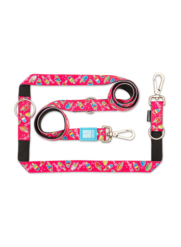 

Max & Molly URBAN PETS 200cm Magical Multi Function Leash, Medium, Pink