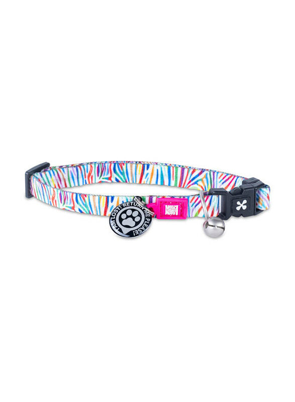 

Max & Molly URBAN PETS Magic Zebra Smart ID Cat Collar, Multicolour