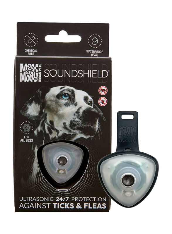 

Max & Molly URBAN PETS Soundshield Ultrasonic Tick & Flea Repeller, MM0121, Black