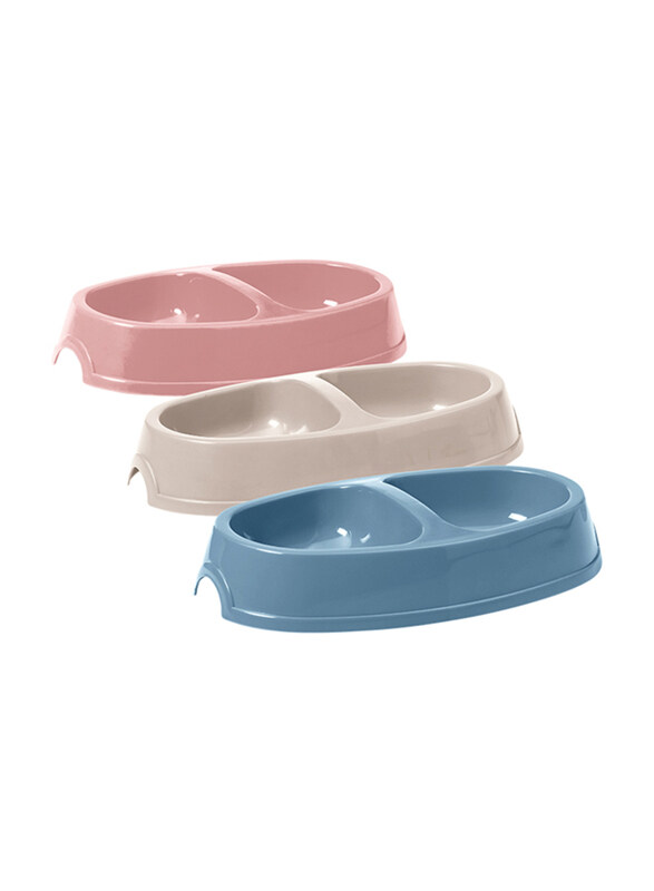 

Savic Picnic Twin Cat Feeding Bowl, Assorted Colour