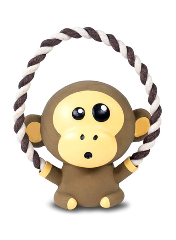 

Max & Molly URBAN PETS Tuggles King Julian Dog Toy, Brown