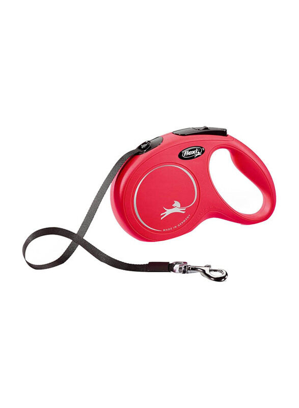

Flexi 5-Meter New Classic Tape for Dogs, Medium, 25Kg, Red