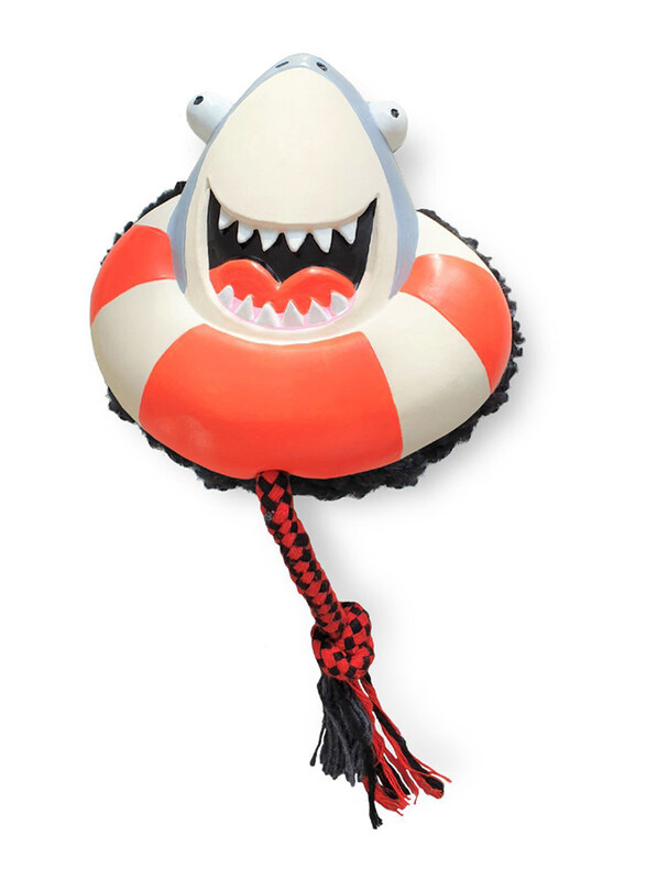 

Max & Molly URBAN PETS Frozen the Shark Squeaker Snuggles Dog Toy, Multicolour