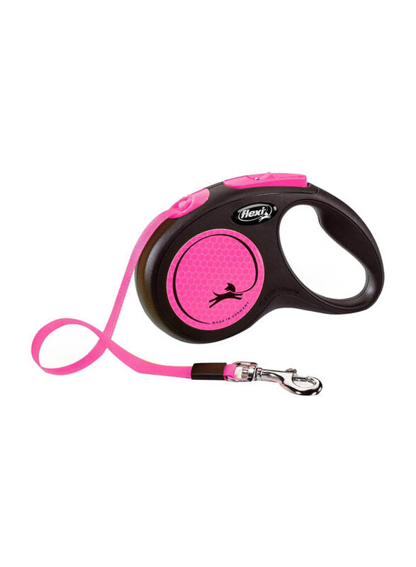 

Flexi 5-Meter Tape for Dogs, Large, 15Kg, Neon Pink