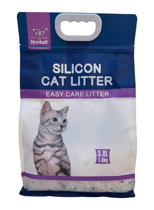

Nunbell Lavender Silicon Cat Litter, 3.8Kg, White