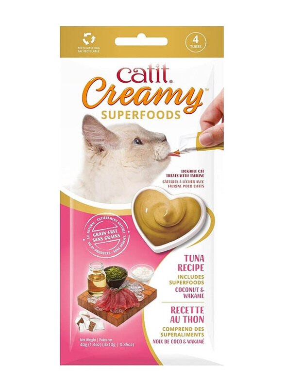 

Catit Creamy Treats with Tuna Coconut & Wakame Cats Wet Food, 40g