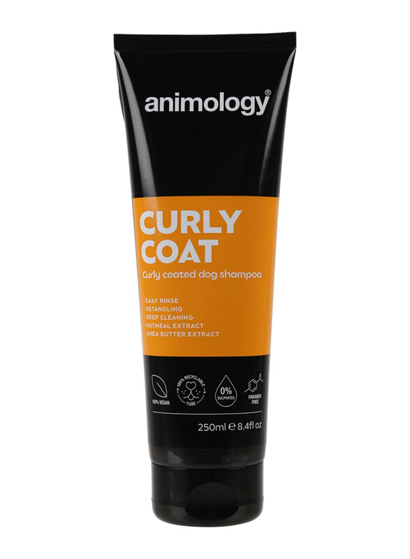 

Animology Curly Coat Dog Shampoo with Oatmeal & Shea Butter, 250ml, Multicolour