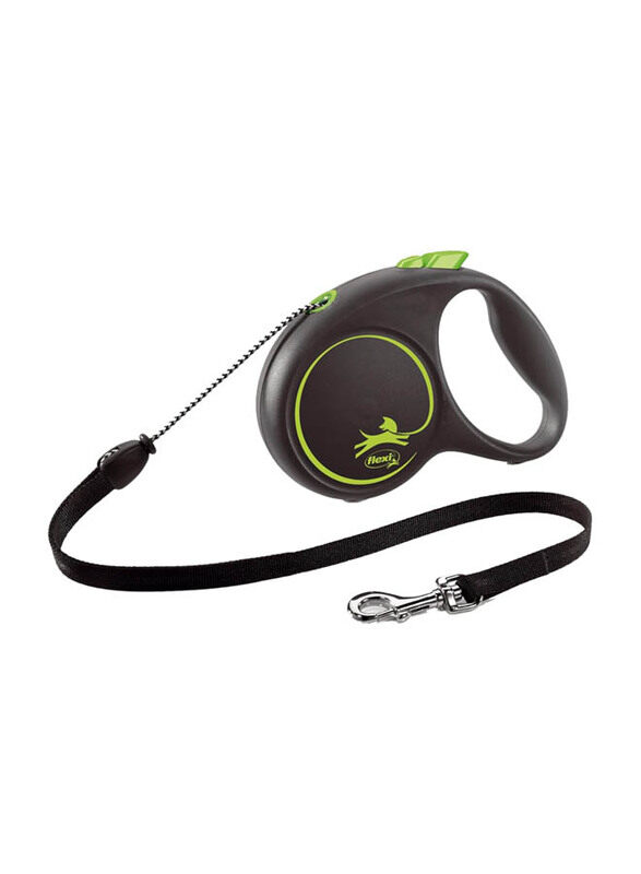 

Flexi 5-Meter Design Dogs Leash Cord, Medium, Black/Green