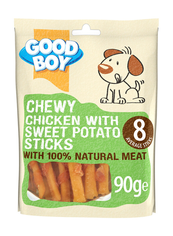 

Good Boy Chewy Chicken & Sweet Potato Sticks Dog Dry Food, 90g