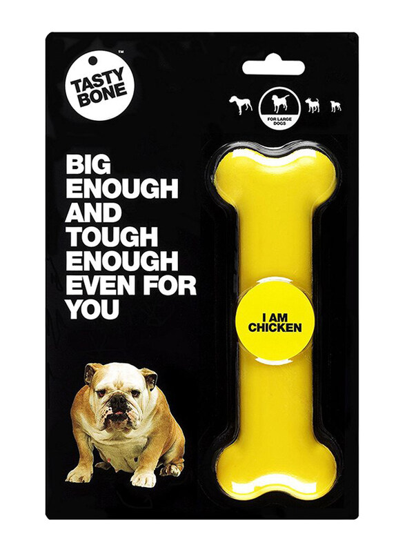 

Tastybone Nylon Chew Bone Chicken Dog Toy, Large, Yellow