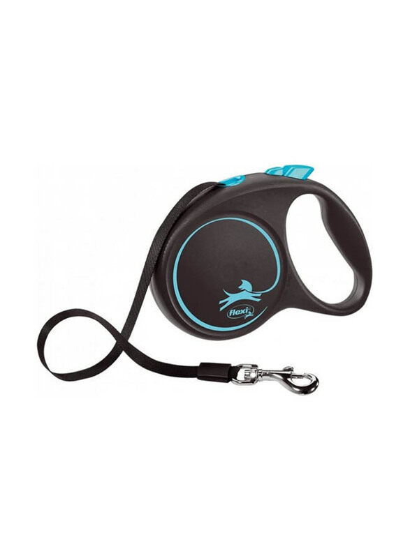 

Flexi 5-Meter Design Tape Dogs Leash Cord, Medium, Black/Blue