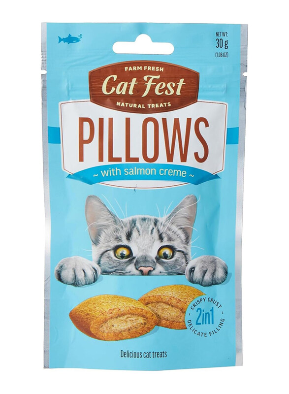 

Cat Fest Pillows with Salmon Cream Cats Dry Food, 30g