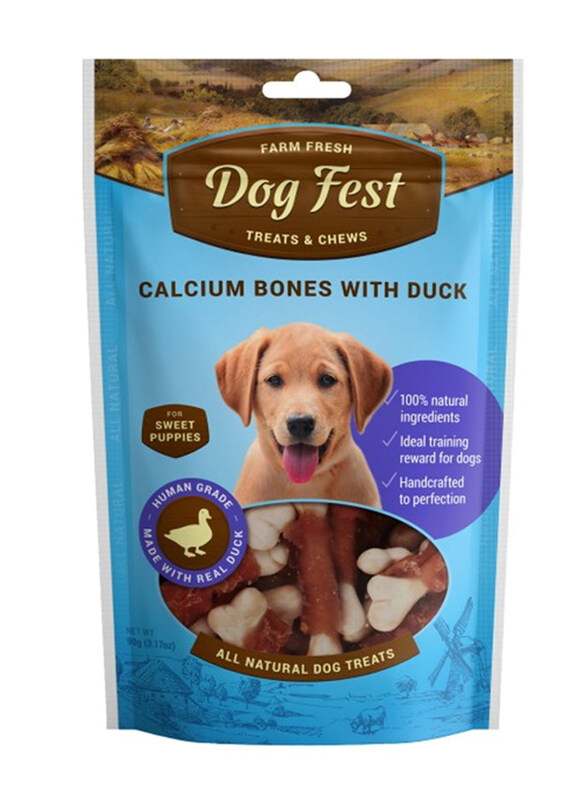 

Dog Fest Calcium Duck Bones Dry Puppy Food, 90g