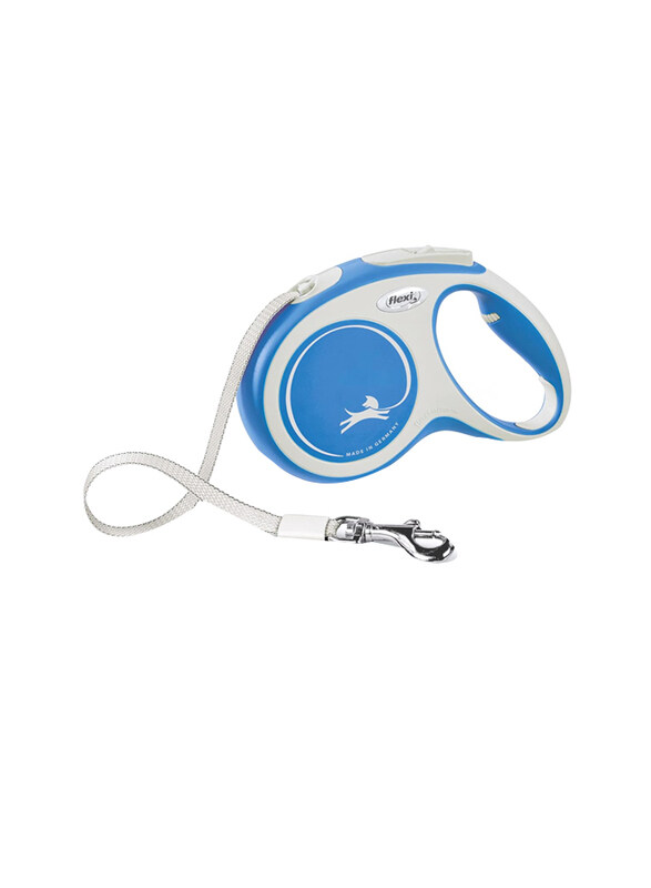 

Flexi 5-Meter Comfort Tape Dogs Leash Cord, Medium, Blue