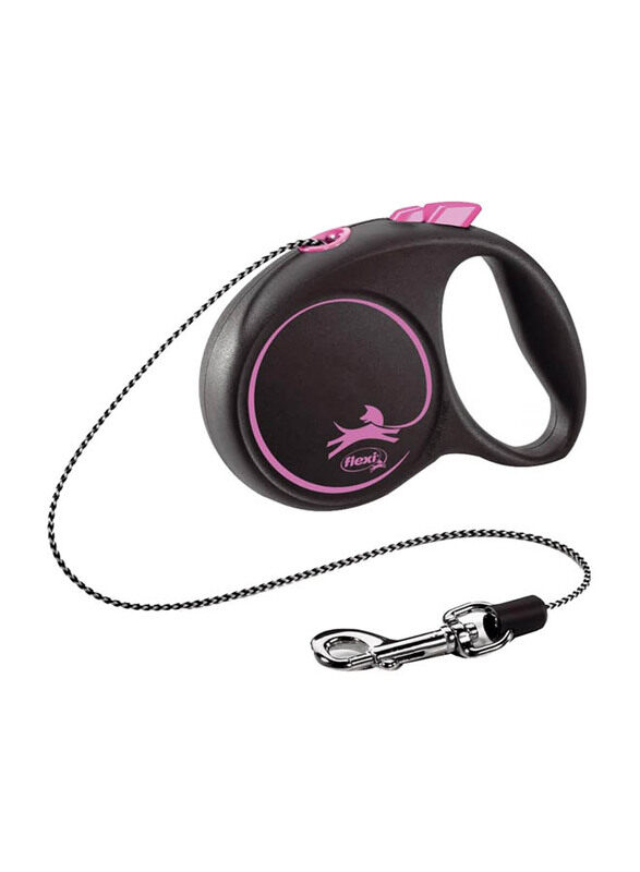 

Flexi 3-Meter Design Dogs Leash Cord, Extra Small, Black/Pink