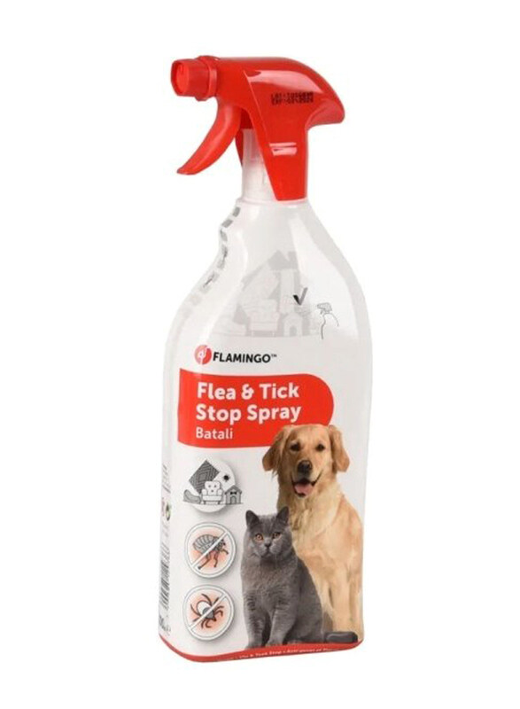 

Flamingo Cats & Dogs Household Flea & Tick Stop Spray, 800ml, Multicolour