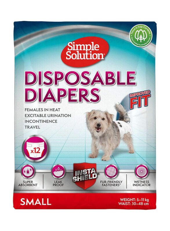

Simple Solution Disposable Diapers, Small, White