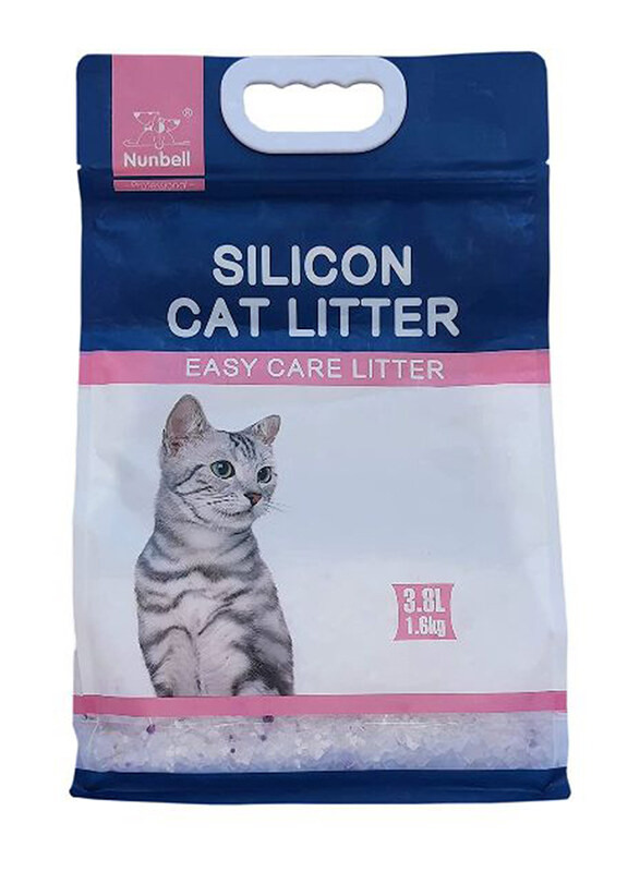 

Nunbell Baby Powder Silicon Cat Litter, 3.8Kg, White