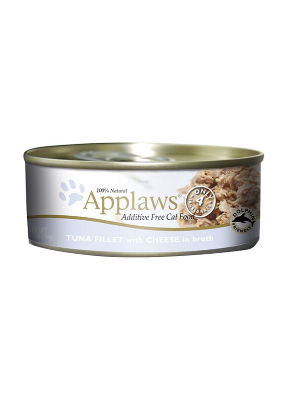 

Applaws Tuna Fillet with Cheese Canned Wet Cat Food, 156g