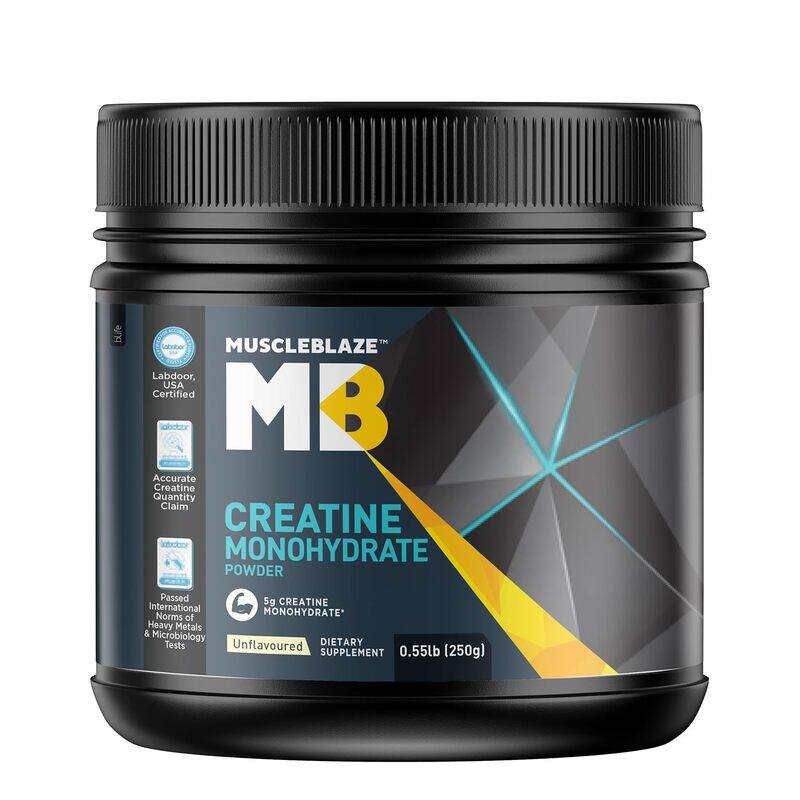 

MuscleBlaze Creatine Monohydrate (Unflavoured, 0.55lb / 250g)