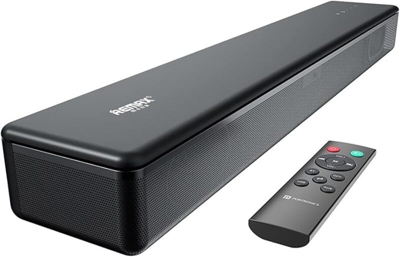 Remax Mena Bluetooth Wireless Soundbar Home Theater System Speaker, 2.1 Channel, Built-in Subwoofer, Surround Sound, BT5.3, HDMI-ARC, Optical, USB, AUX, Remote & Touch Control, Multiple Sound Modes