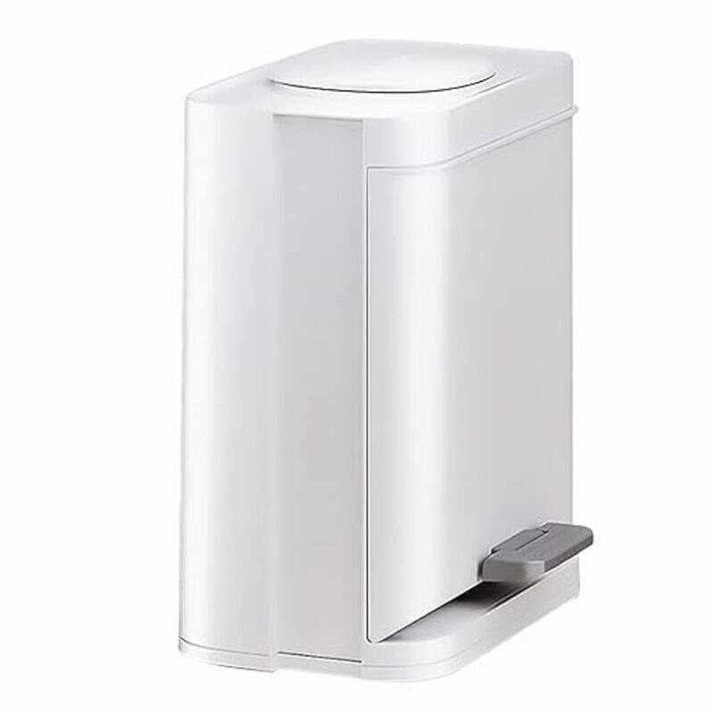 

Limitless Trash Can with Small Lid 4.2 Gal Step and Hand Free Foot Pedal, Side Opening Storage, Small Top Opening, Thickened Material, For office Home