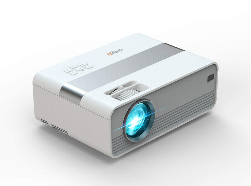 Technaxx Mini LED HD Beamer, 2,000 Lumens, 1280 x 720 Pixels Resolution, Portable Home Theater Projector, HDMI & USB Connectivity, Compact Design, Easy Setup