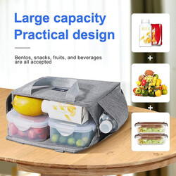 Limitless Lunch Bag Tote Cooler Insulated Lunch Box for Women and Men Leakproof Reusable, Stylish Large Capacity Insulated Lunch Tote Reusable, Waterproof, and Perfect for Work or Picnics (Black)