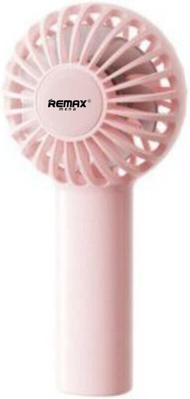 Remax Mena Portable Mini Fan Handheld Fan, 3 Speeds Small Personal Fan USB Rechargeable, Makeup Fans for Stylish Girls Women Kids, (Pink)