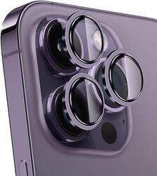 Limitless iPhone 14 Pro Max iPhone 14 Pro Camera Lens Protector with Tempered Glass Screen Protector Accessories, Scratch Resistant, Easy to Install (Purple, iPhone 14 Pro/14 Pro Max)