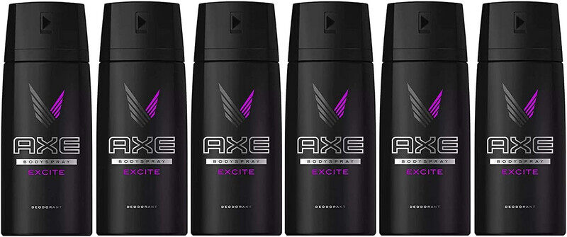 

AXE Body Spray Deodorant Excite -150ml / 5.07oz (Pack of 6)