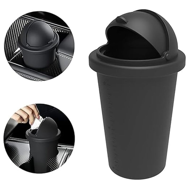 Limitless Car Trash Cup Holder Trash Bin, Garbage Mini Can, Bin Trash Container Fits Auto Home Office Mini Car Accessories Trash Bin Car, For Car